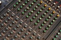 Audio mixer detail Royalty Free Stock Photo