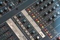 Audio mixer detail Royalty Free Stock Photo