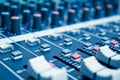 Audio mixer detail Royalty Free Stock Photo
