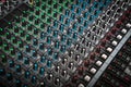 Audio mixer panel buttons background Royalty Free Stock Photo
