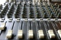 Audio mixing console Royalty Free Stock Photo