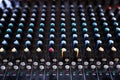 Audio mixing console dj mixer sound Royalty Free Stock Photo