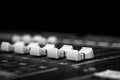 Low Level Audio Mixing Console Digital Faders Royalty Free Stock Photo