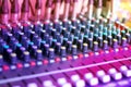 Audio Mixing Console. Sound Music Mixer Equipment