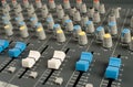 Audio mixing desk Royalty Free Stock Photo