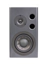Audio Monitor - Professional Two-Way Speaker on White Isolated Background Royalty Free Stock Photo