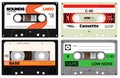 Audio plastic cassette tapes