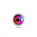 audio player buttos functions vector designs Royalty Free Stock Photo