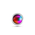 audio player buttos functions vector designs Royalty Free Stock Photo