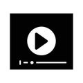 Audio player Vector icon which can easily modify or edit Royalty Free Stock Photo