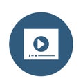 Audio player Vector icon which can easily modify or edit Royalty Free Stock Photo