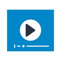 Audio player Vector icon which can easily modify or edit Royalty Free Stock Photo