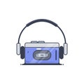Illustration vector graphic of audio player classics Royalty Free Stock Photo