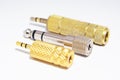 Audio plugs. Jack Royalty Free Stock Photo