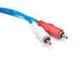 Audio RCA cable Royalty Free Stock Photo