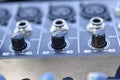 Audio remote mixer with amplifier and wires