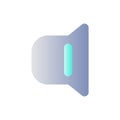 Audio settings flat gradient color ui icon Royalty Free Stock Photo