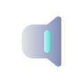 Audio settings flat gradient color ui icon Royalty Free Stock Photo