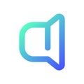 Audio settings pixel perfect gradient linear ui icon Royalty Free Stock Photo