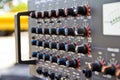 audio sound mixer with buttons