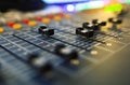 Audio sound mixer Royalty Free Stock Photo