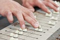 Audio sound mixing Royalty Free Stock Photo