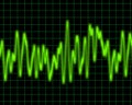 Audio or sound sine wave Royalty Free Stock Photo