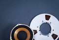Audio Sound Speaker and Metal Open Reel Objects Collection Royalty Free Stock Photo