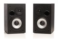 Audio sound speakers, isolated on white Royalty Free Stock Photo