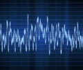 Audio or sound wave Royalty Free Stock Photo