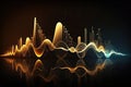 Audio sound wave spectrum abstract oscillation graph futuristic colorful visualization AI Generated