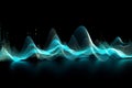 Audio soundwave scope signal