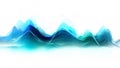 Audio soundwave scope signal as an abstract background