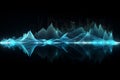 Audio soundwave scope signal background