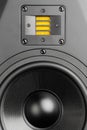 Audio speaker, closeup view Royalty Free Stock Photo