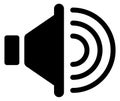 Audio speaker icon. Sound symbol. Volume sign Royalty Free Stock Photo