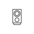 Audio speaker outline icon