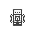 Audio speaker vector icon Royalty Free Stock Photo