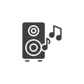 Audio speaker vector icon Royalty Free Stock Photo