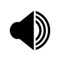 Audio speaker volume icon for apps and websites - for stock Royalty Free Stock Photo