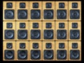 Audio speakers background Royalty Free Stock Photo