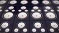 Audio Speakers background. Royalty Free Stock Photo