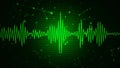 Audio spectrum waveform abstract graphic display Royalty Free Stock Photo