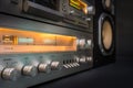 Audio stereo rack Royalty Free Stock Photo