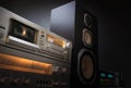 Audio stereo rack Royalty Free Stock Photo