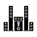 Audio System Speakers Icon Royalty Free Stock Photo