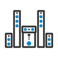 Audio System Speakers Icon Royalty Free Stock Photo