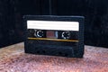 Audio Tape Cassette closeup Royalty Free Stock Photo