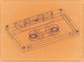 Audio tape cassette - Retro Blueprint