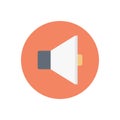 Audio vector flat color icon Royalty Free Stock Photo